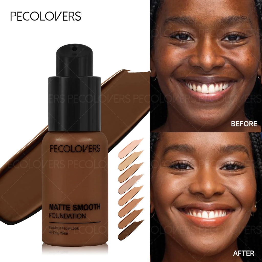 1PC Flawless Liquid Foundation - Full Coverage